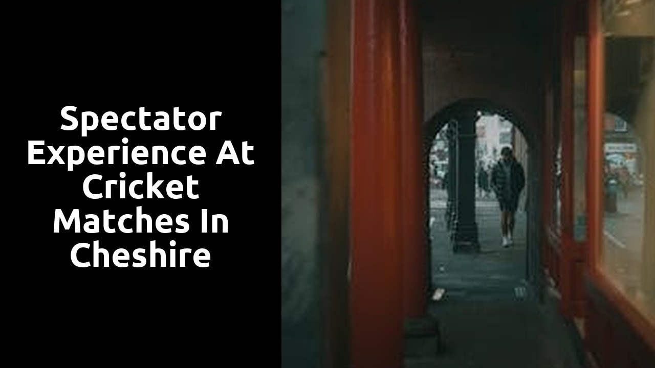 Spectator Experience at Cricket Matches in Cheshire